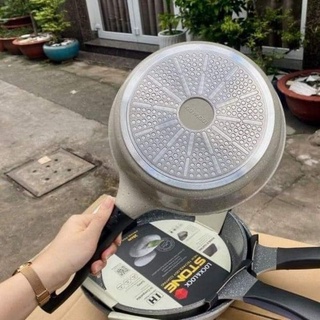 CHẢO ĐÁ 7 LỚP LOCK&LOCK STONE - ĐÁY TỪ ĐỦ SIZE