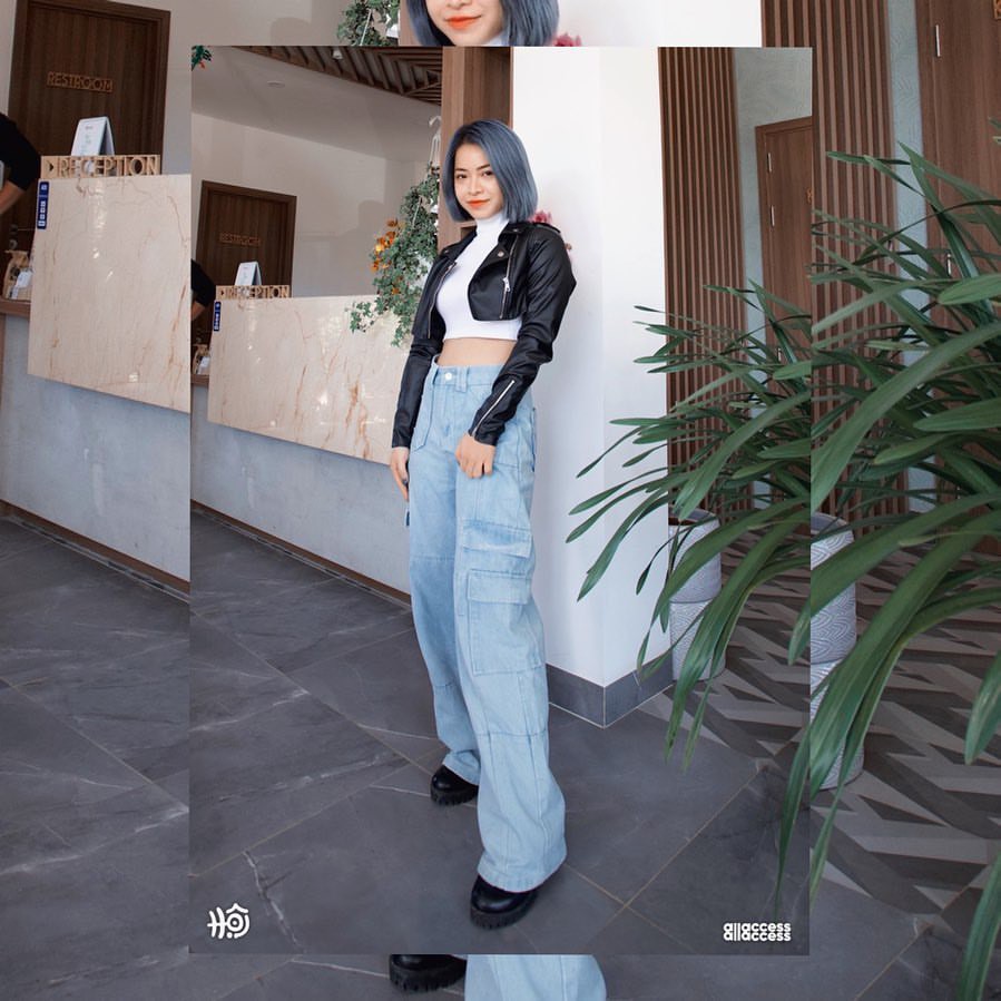 [ảnh thật]Quần jeans túi hộp ống rộng style ulzzang J53 quần bò denim Chaiko Studio