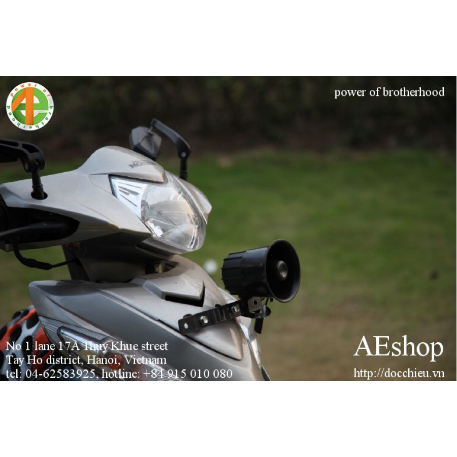 còi xin đường 3 âm công suất lớn cho motor xe máy