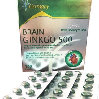 ginkgo 500 viên uống hoạt huyết và thông mạch