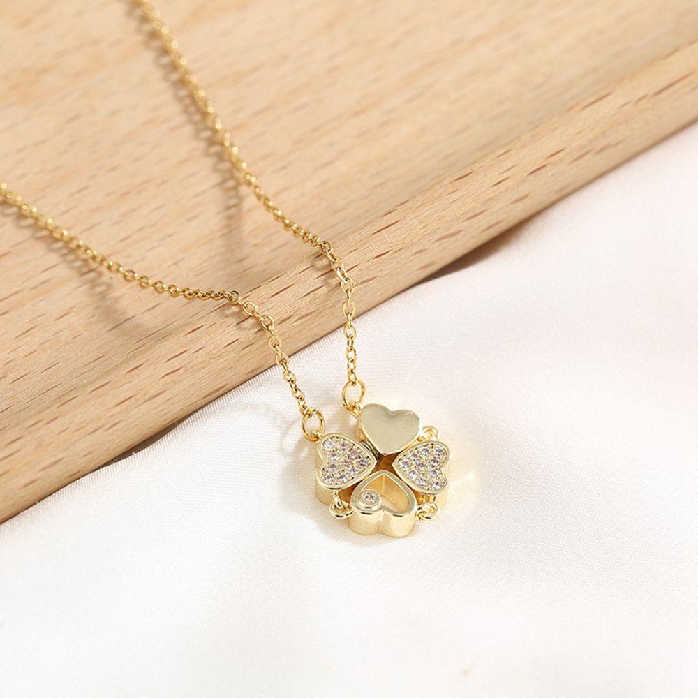 ANEMONE Dây Chuyền Mặt Trái Tim Đính Đá Thời Trang Cho Nữ