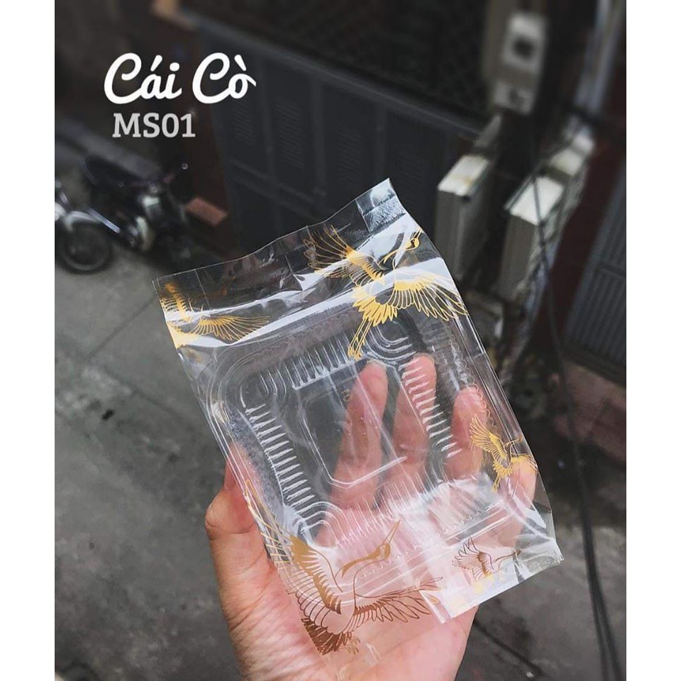 Combo 100 túi và khay đựng bánh trung thu