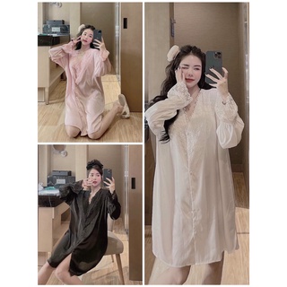 Đầm ngủ phối Ren, kiểu dáng hàn quốc siêu cute dành cho các nàng