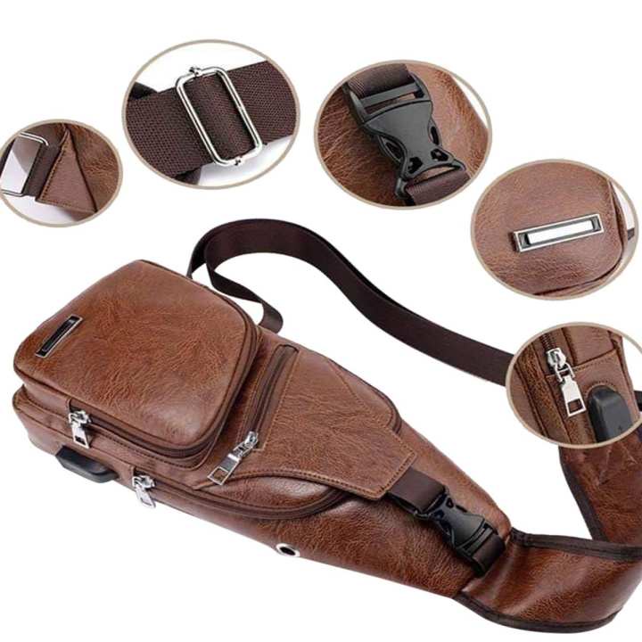 Túi Đeo Chéo Nam Nữ Unisex, Túi Đeo Vai Nam Da Rẻ Style Hàn Quốc Năng Động - dathang1688