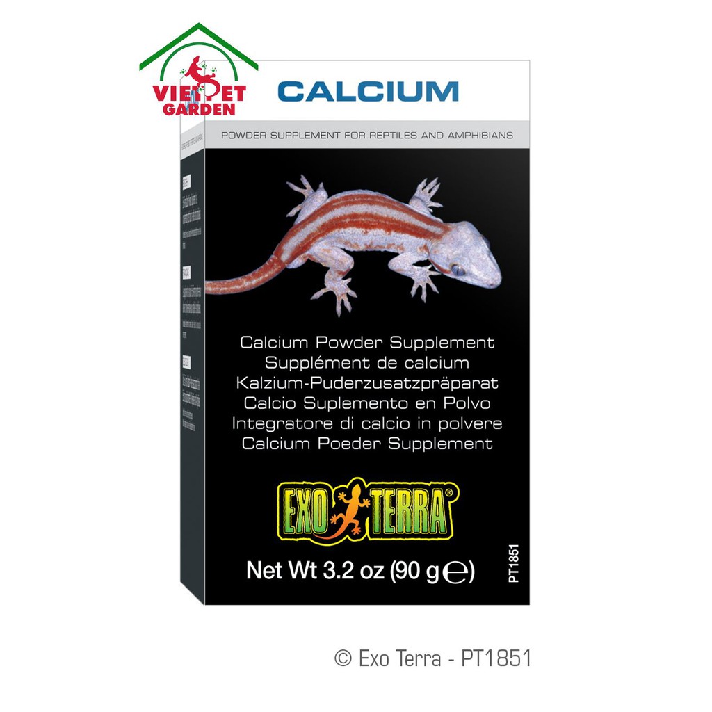 Canxi Calcium without D3 Exoterra dành cho bò sát cảnh