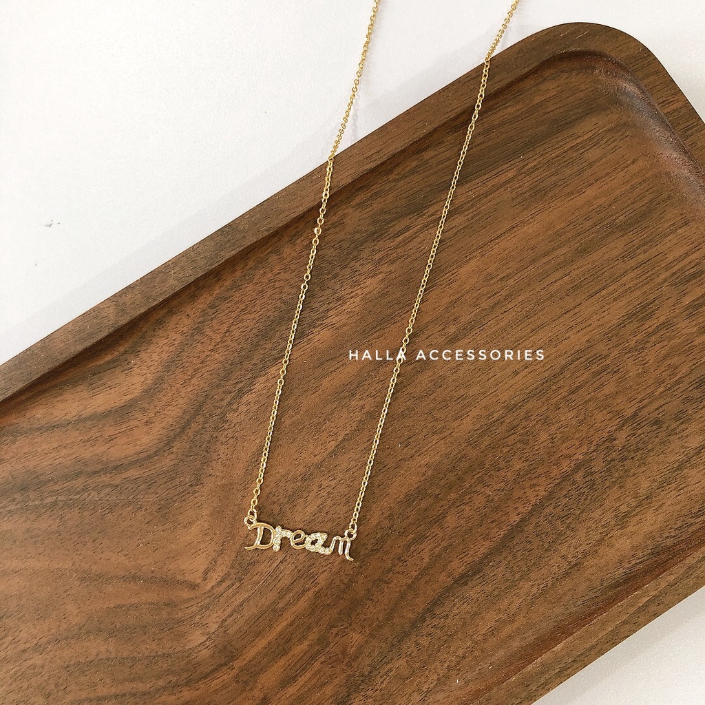 Dây chuyền Vòng cổ Choker TITAN màu Gold DREAM  HALLA DC125