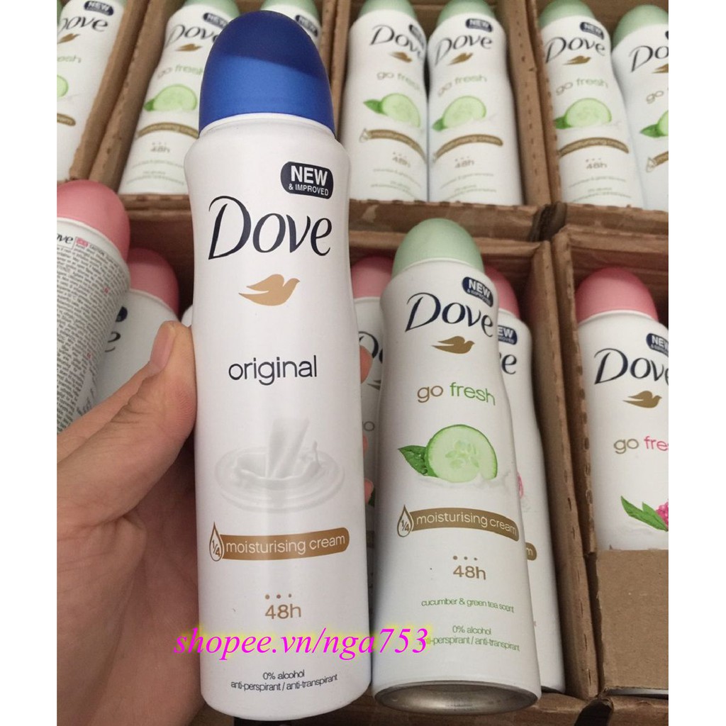 Xịt Khử Mùi Nữ 150Ml Dove Original, nga753 Uy Tín Từ Chất Lượng.