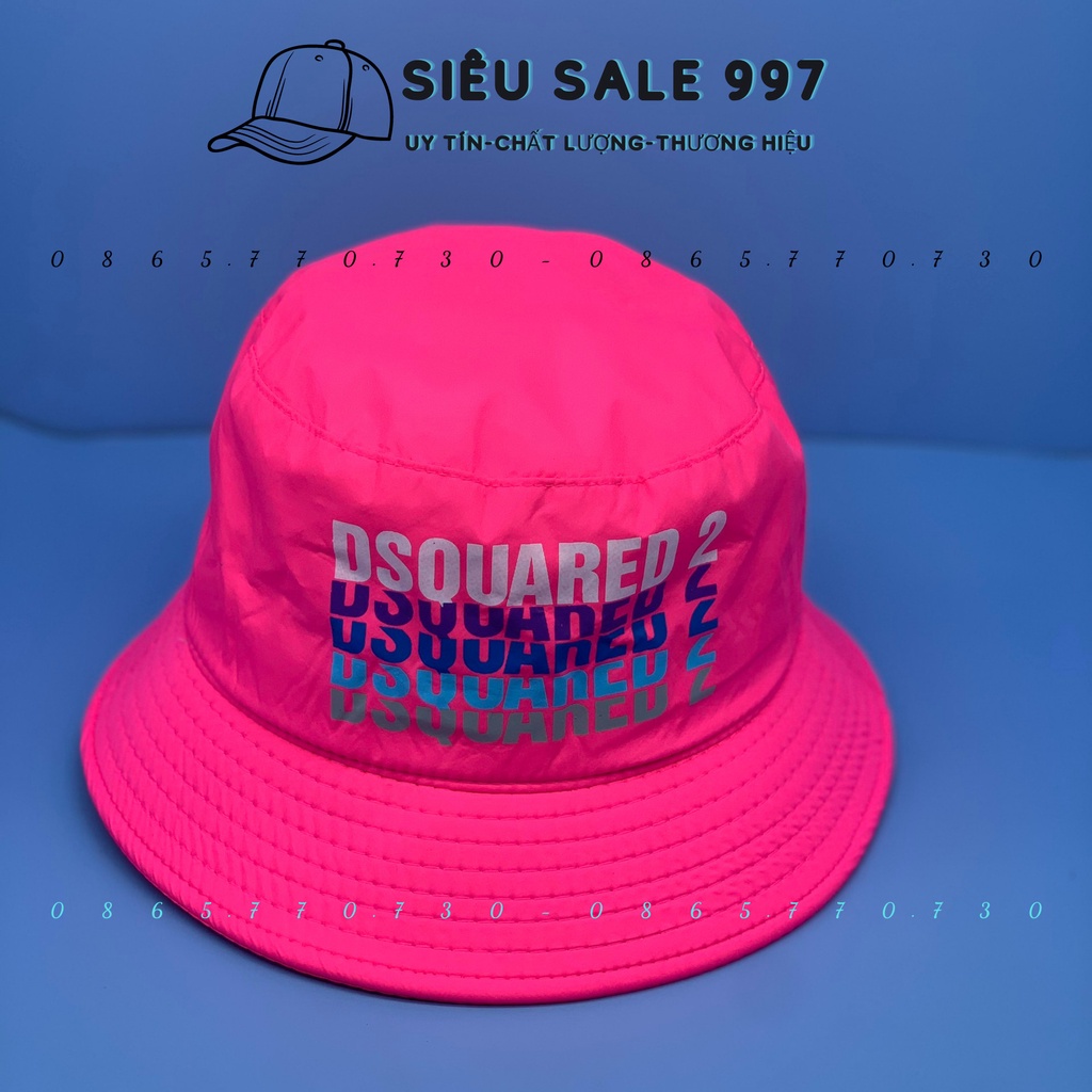 MŨ BUCKET IN CHỮ 7 MÀU CHẤT DÙ NHẸ THOÁNG MÁT THỜI TRANG NAM NỮ DU LỊCH