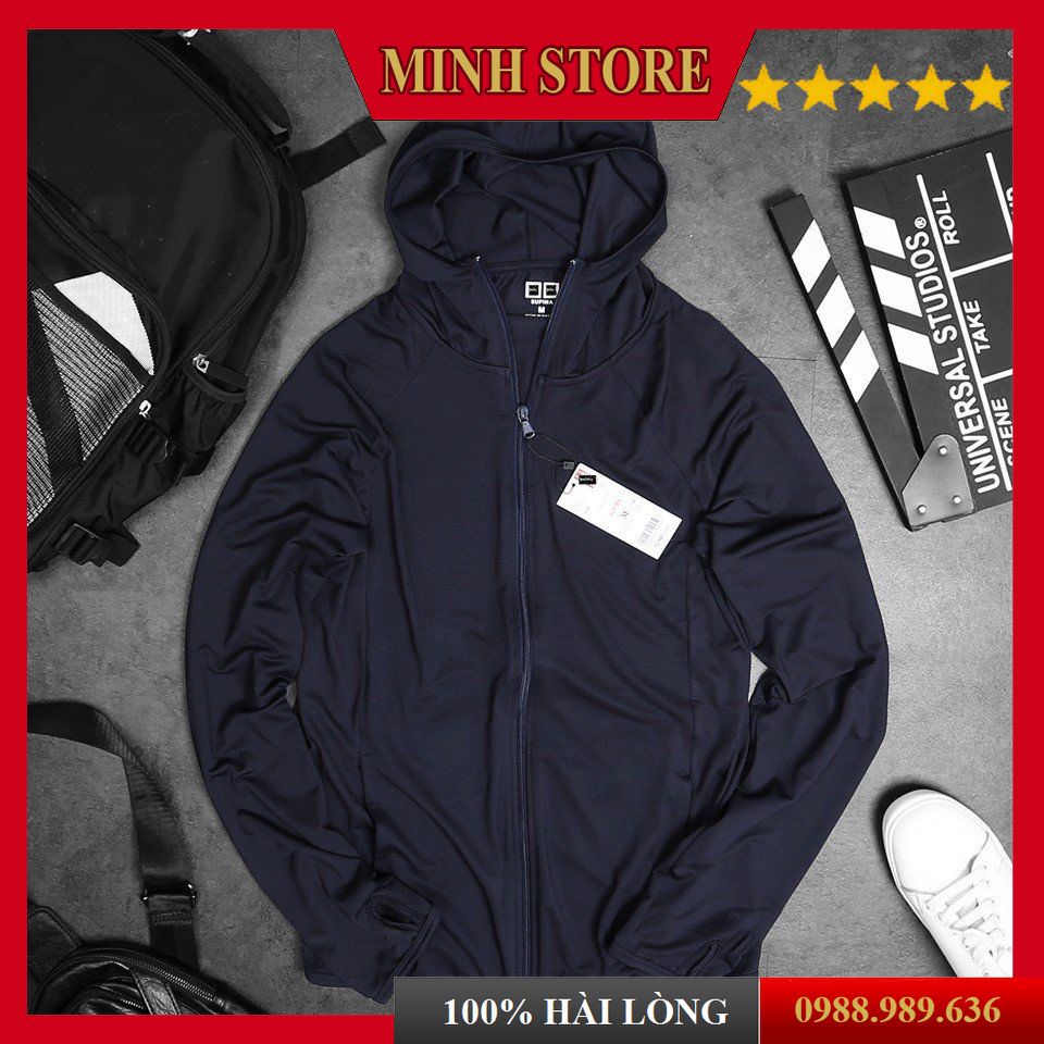 Áo chống nắng nam co dãn thoáng mát, áo khoác đi nắng chất vải kim cương cao cấp ACN01 - Minhstore