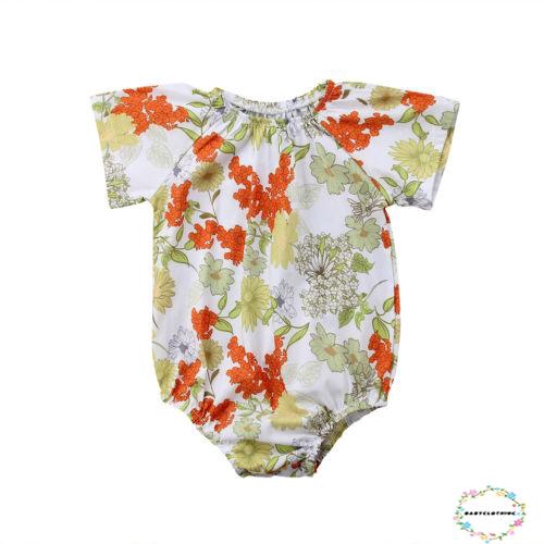 ღWSVღHot fashion Newborn Baby Girls Romper Sunsuit Kids Playsuit Jumpsuit Outfit Clothes Bodysuit