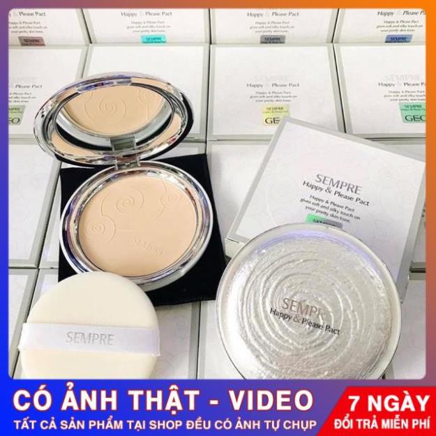 [CHÍNH HÃNG] Phấn Geo Trắng siêu mịn Sempre Happy & Please Pact