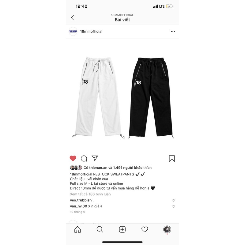 quần sweatpants