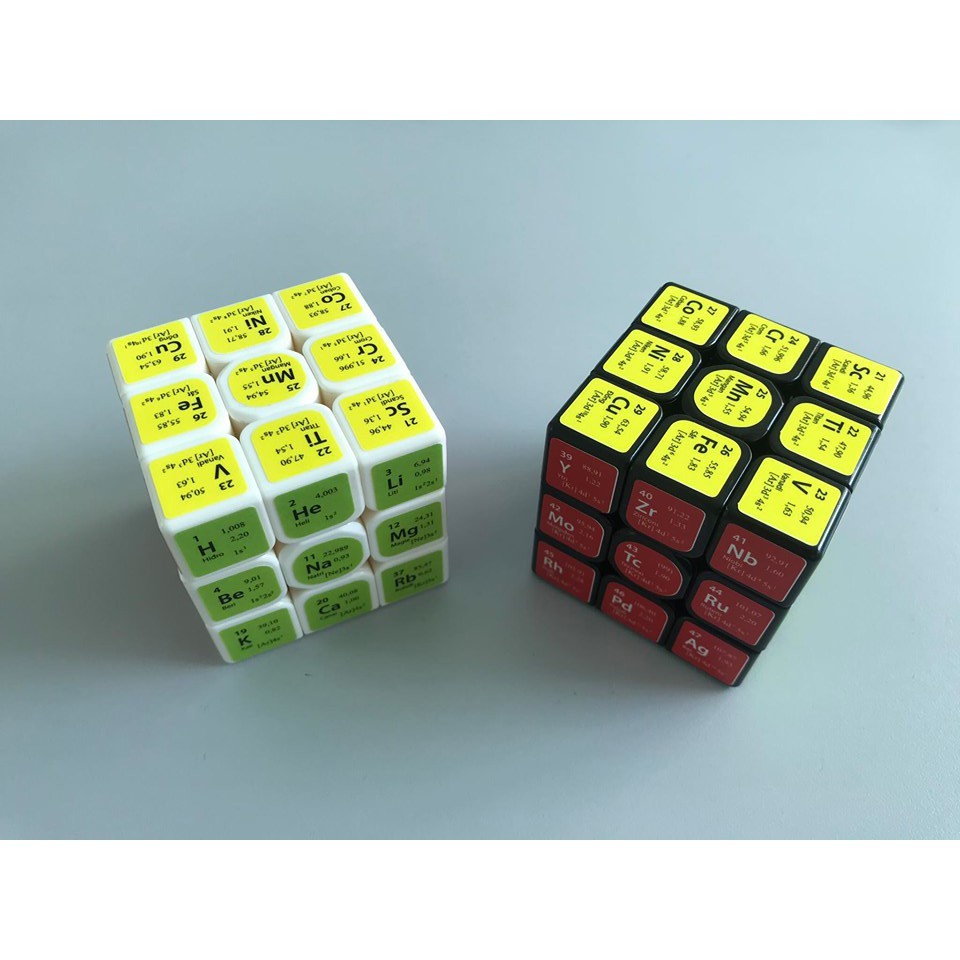 Rubik 3x3x3 - Rubik Hóa học màu đen/ Trắng