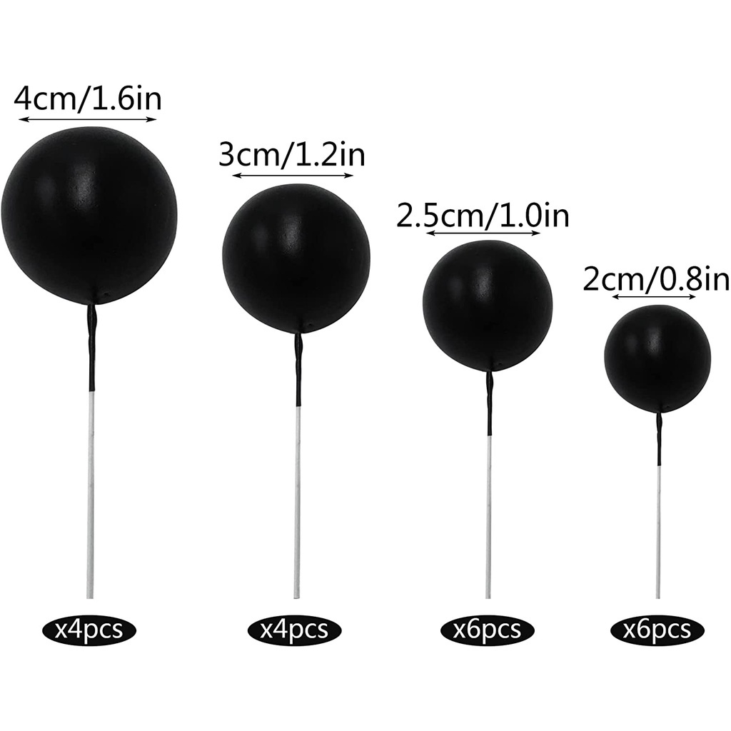 Set 10 Que Cắm Trang Trí Bánh Kem Hình Ngọc Trai Xinh Xắn