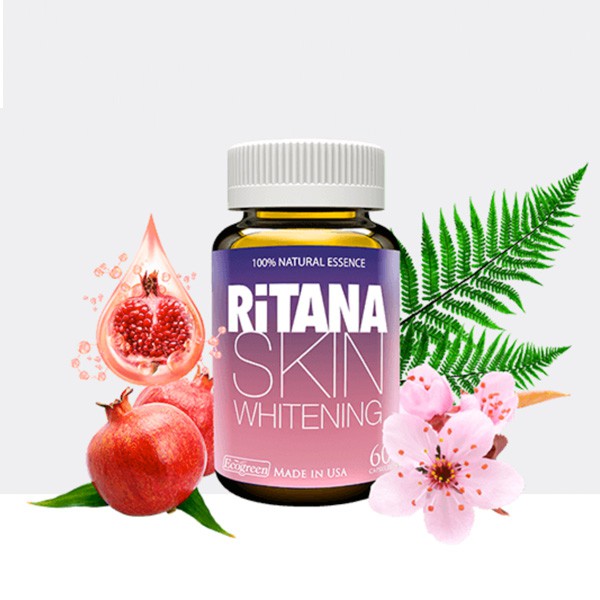 Viên uống trắng da RiTANA – Hỗ trợ giúp da trắng sáng (Hộp 60 Viên)