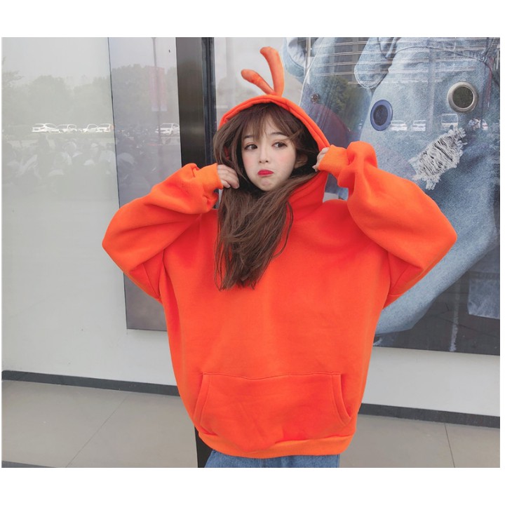 (Xả kho) Áo hoodie nữ cute dày rộng phong cách Hàn Quốc (Ảnh thật) | BigBuy360 - bigbuy360.vn
