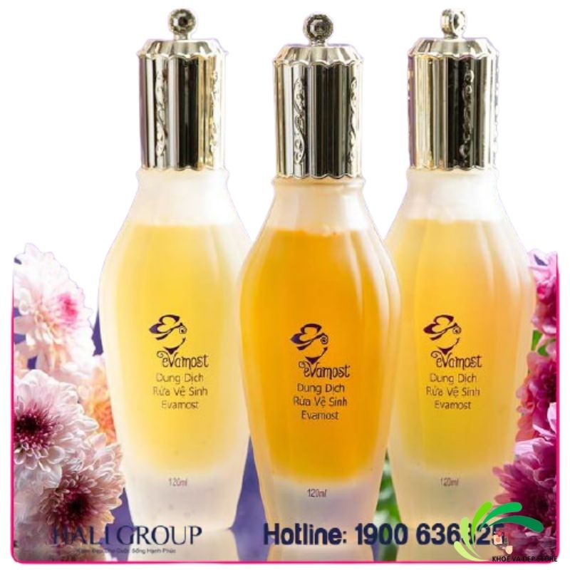 Dung Dịch Vệ Sinh Phụ Nữ EVAMOST 120ml chính hãng, tinh chất vệ sinh phụ nữ nhã phương