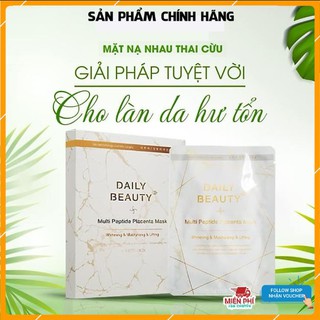 Mặt nạ nhau thai cừu Hàn Quốc Daily Beauty trắng da - 1 Hộp 6 Miếng