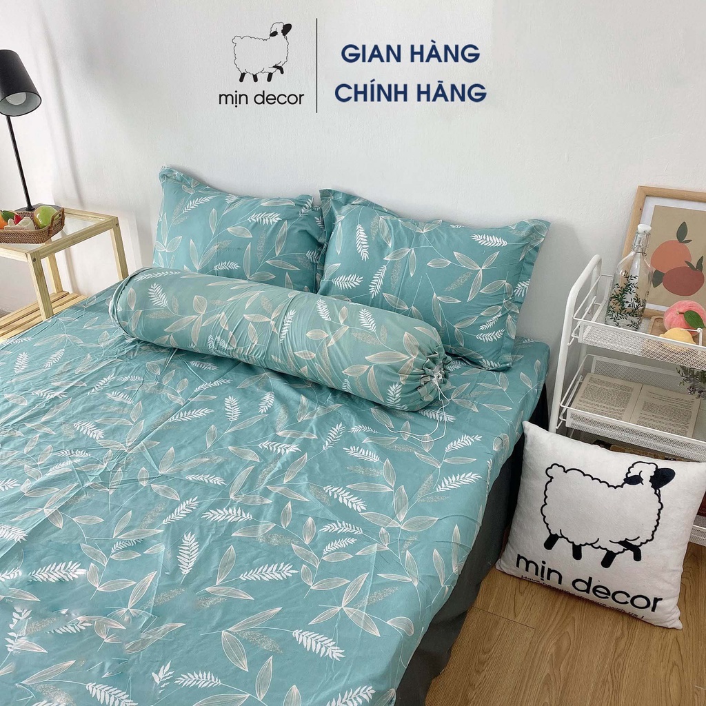 Bộ ga gối cotton 3d Mịn Decor mềm mịn mát nhiều họa tiết