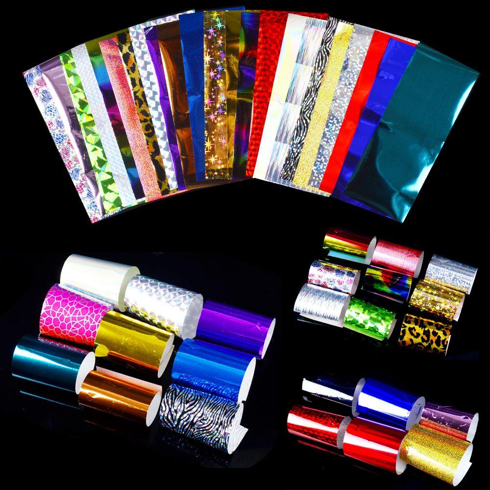 Bộ 24 Miếng Dán Móng Tay Họa Tiết Da Báo / Bầu Trời Đầy Sao Ba Chiều Trang Trí Nghệ Thuật