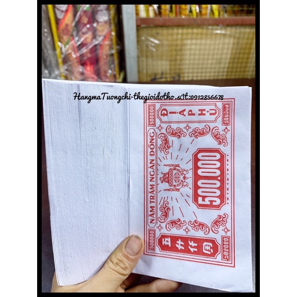 10 tệp tiền 500.000 âm phủ loại ĐỦ, ĐẸP