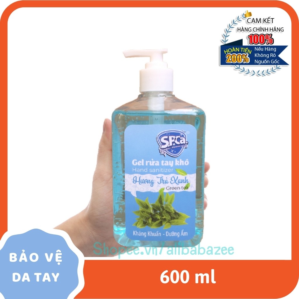 Gel Rửa Tay Khô Không Cần Nước SPCa 600mL | BigBuy360 - bigbuy360.vn