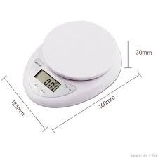 (Tặng 2 Pin) Cân Điện Tử Để Bàn 5KG, Cân Điện Tử Thực Phẩm Nhà Bếp Electronic Kitchen Scale WH - B05 5KG