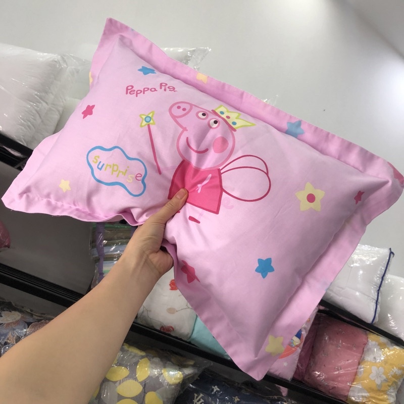 Gối Trẻ Em Chất Cotton Mềm Mại Thoáng Mát In 5D Sắc Nét 35 x 50