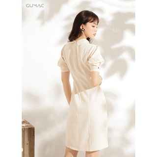 Đầm cổ peter tay phồng GUMAC MS10961_KEM