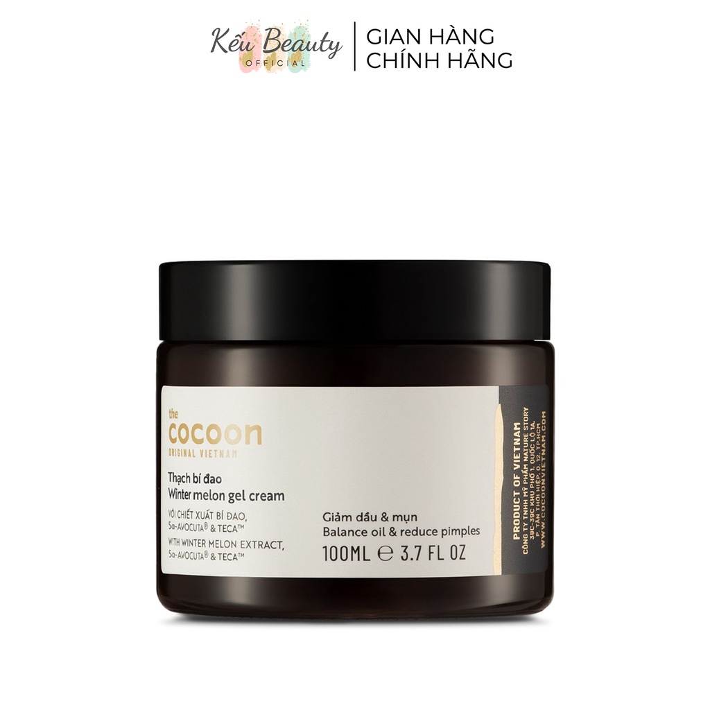 Thạch bí đao Cocoon Winter Melon Gel Cream giảm dầu và mụn 100ml