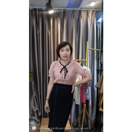 Áo sơ mi qccc voan tơ/ sz M