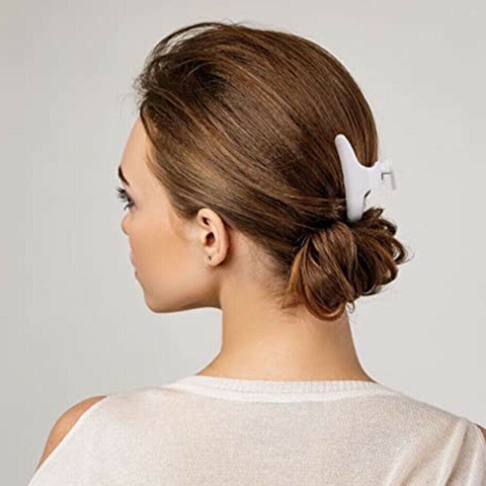 Kẹp Tóc Cá Mập Lớn Màu Đen / Trắng / Vàng / Hồng / Tím / Hồng / Tím Chống Thấm Nước Trọng Lượng Nhẹ Dùng Để Tạo Kiểu Tóc Trong Salon