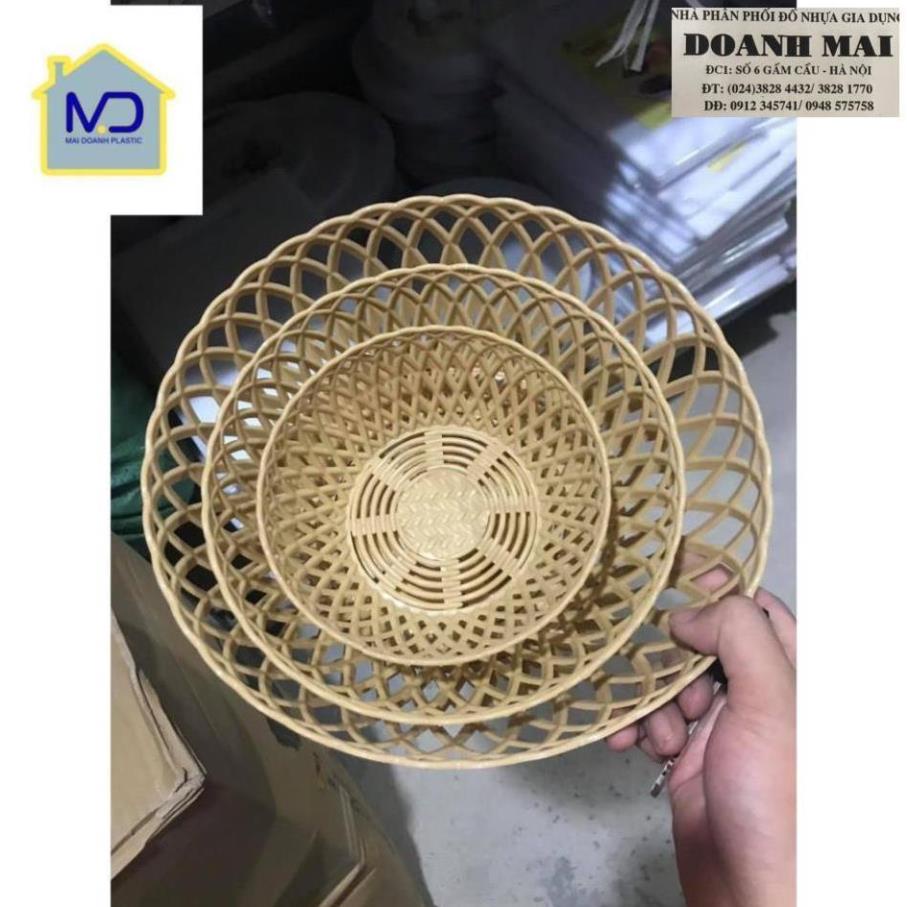 RỔ Gỉa Mây Tre Đan Tiện Lợi bền đẹp