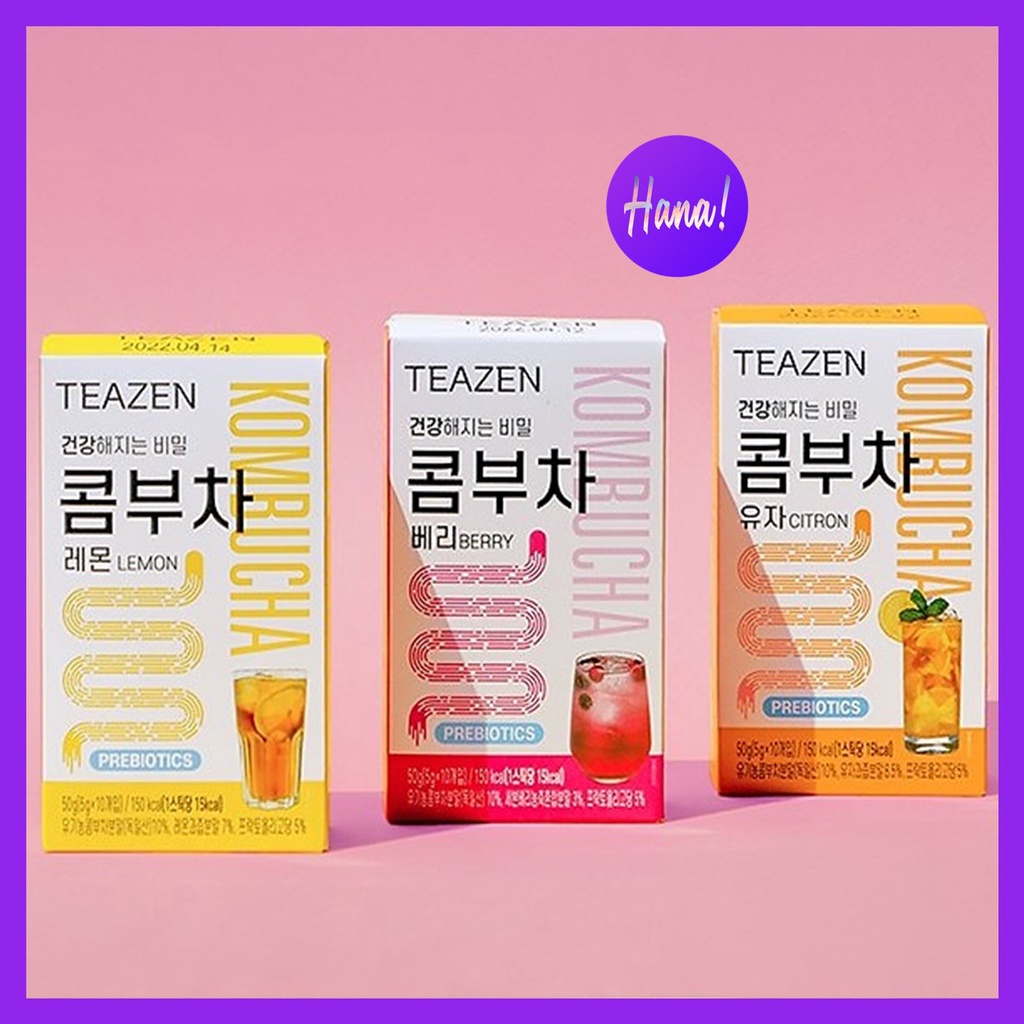 Trà Teazen kombucha thanh nhiệt, giữ dáng cải thiện sức khỏe của Hàn Quốc BTS