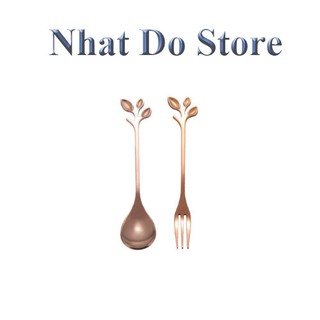 Bộ thìa dĩa đồng đỏ