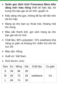 Quần gen nhẹ XK châu âu
