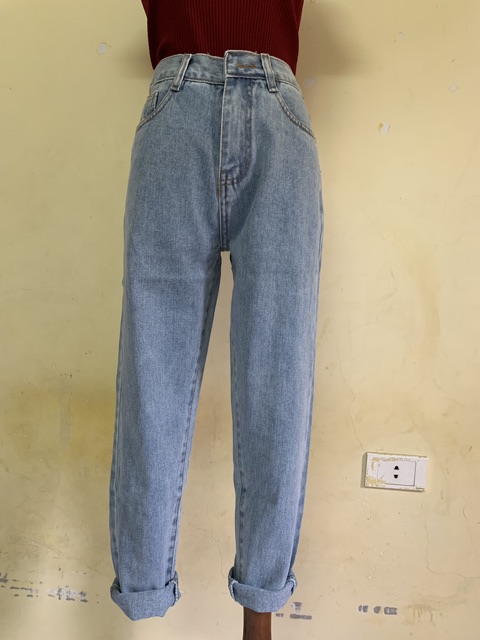 Quần baggy bò trơn tua gấu (có video) | BigBuy360 - bigbuy360.vn