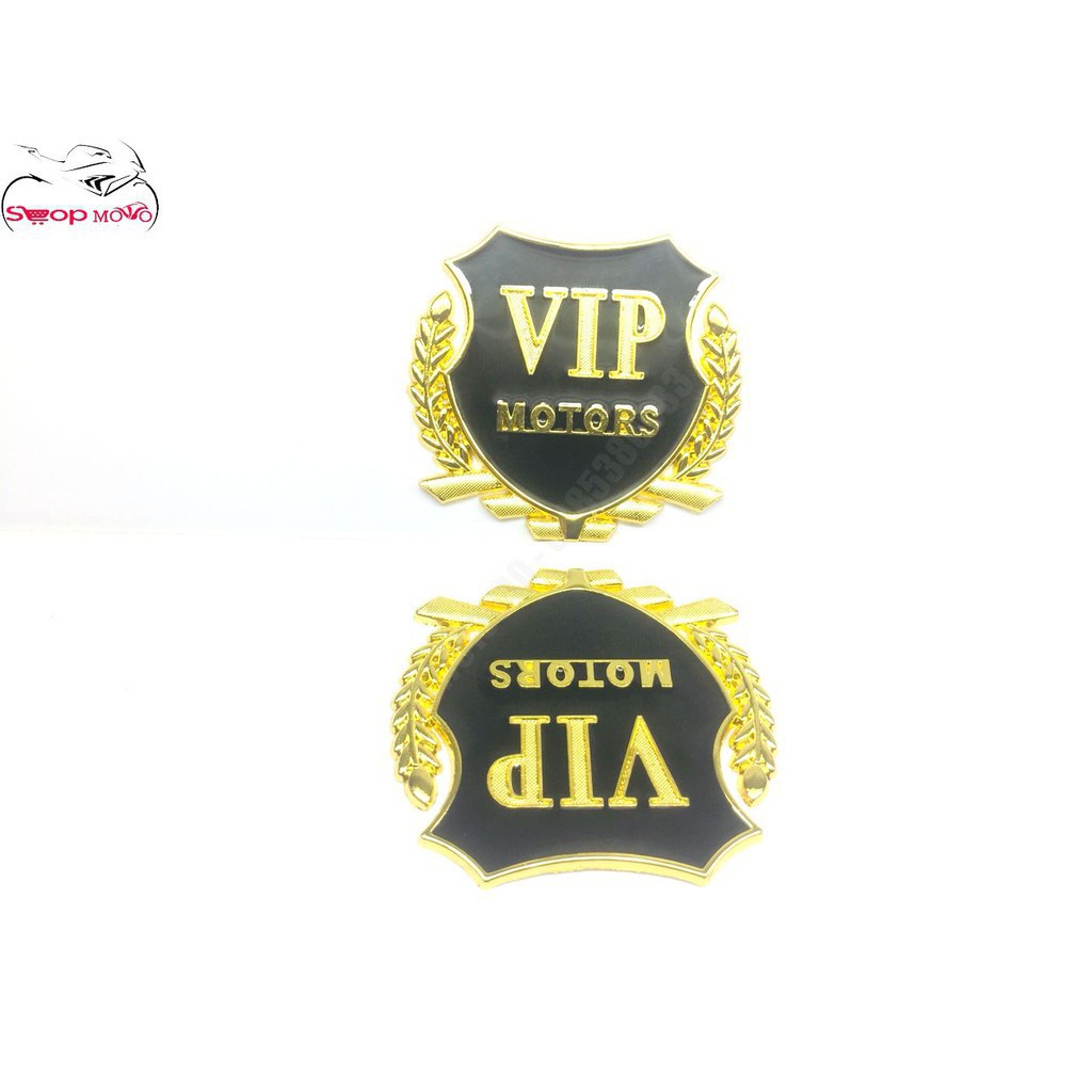 Logo HONDA / VIP Motors Kim Loại Dán Ô Tô, Xe Máy (GIÁ 1 CHIẾC)