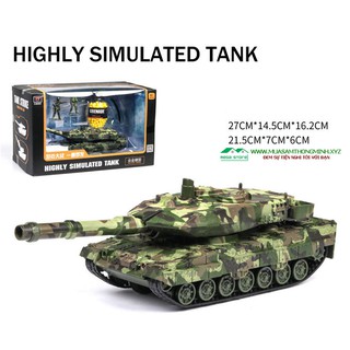 Mô hình xe Tăng chiến đấu có thể bắn đạn bằng kim loại - Tỷ lệ 1:32