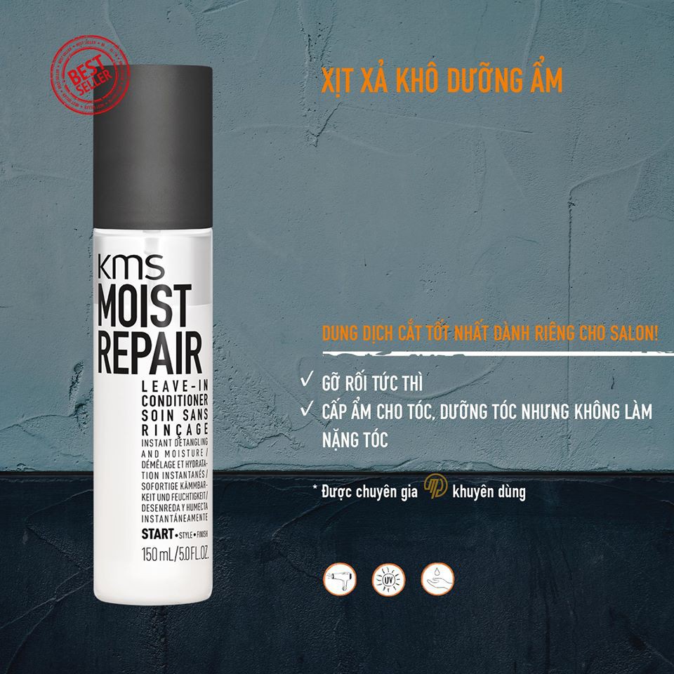 XỊT XẢ KHÔ DƯỠNG ẨM KMS MOISTREPAIR 150ML