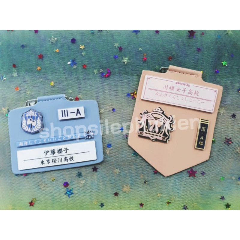 Bảng tên đồng phục JK DK phong cách học sinh Nhật Bản