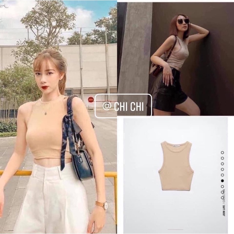 Áo crop Zara auth