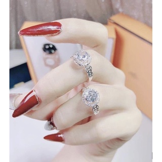 Nhẫn kim tiền đá ,bạc 925