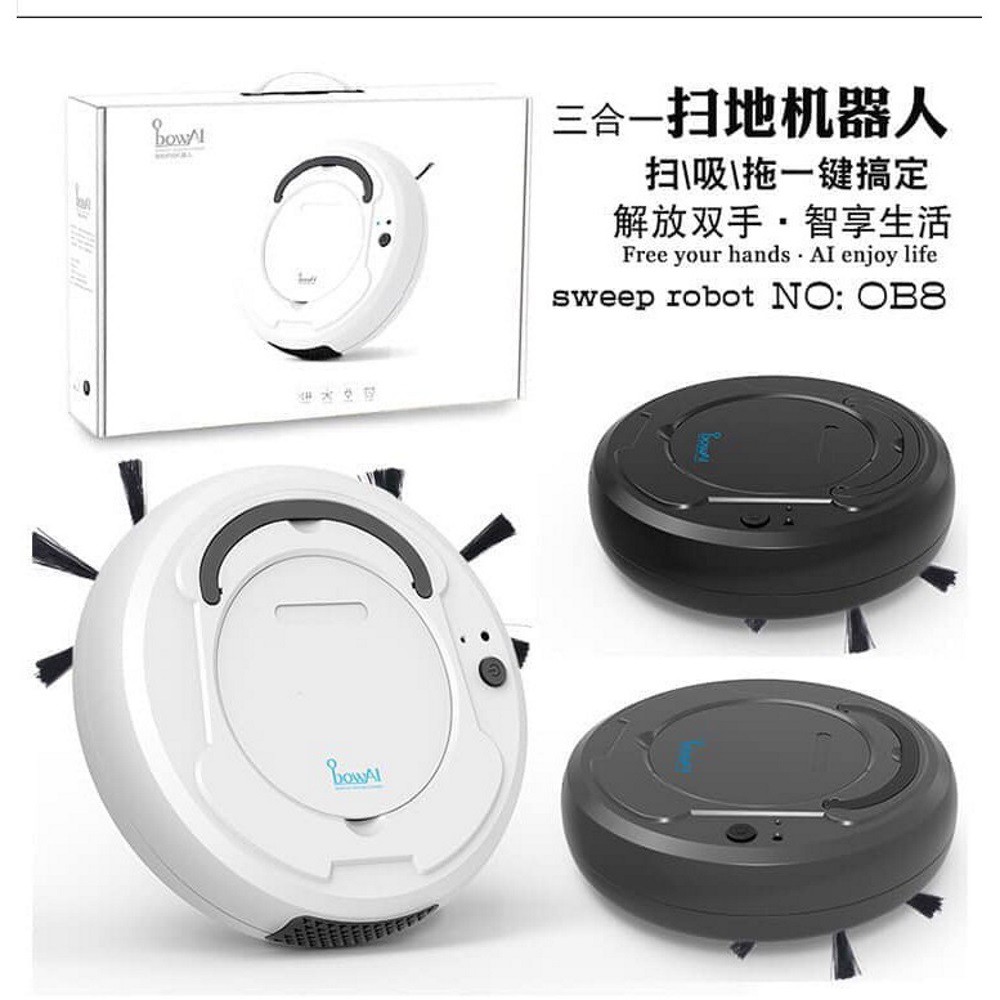 ROBOT Tự Động Dọn Nhà Thông Minh BOWAI Công Nghệ AI Cao Cấp Tự động hút bụi, lau nhà