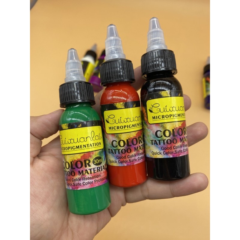 Mực xăm body Cuixuanlai lên màu chuẩn 30ml