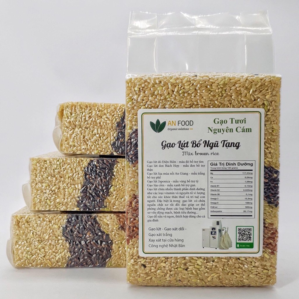 Gạo Lứt Bổ Ngũ Tạng Hữu Cơ-An Food