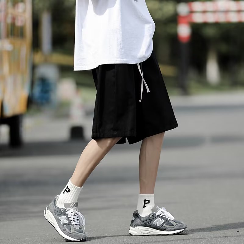 Quần Short Thể Thao Màu Trơn Thời Trang Mùa Hè quần đùi kaki nữ from rộng quần ngắn nam phong cách Hàn Quốc quần ống suông đồ bộ quần dài