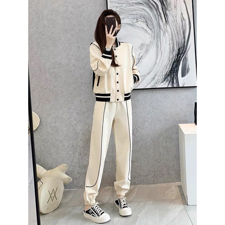 [ 𝐅𝐑𝐄𝐄 𝐒𝐇𝐈𝐏 ]  BỘ THỂ THAO BOMBER PHỐI MÀU VIỀN MÍ CÁ TÍNH