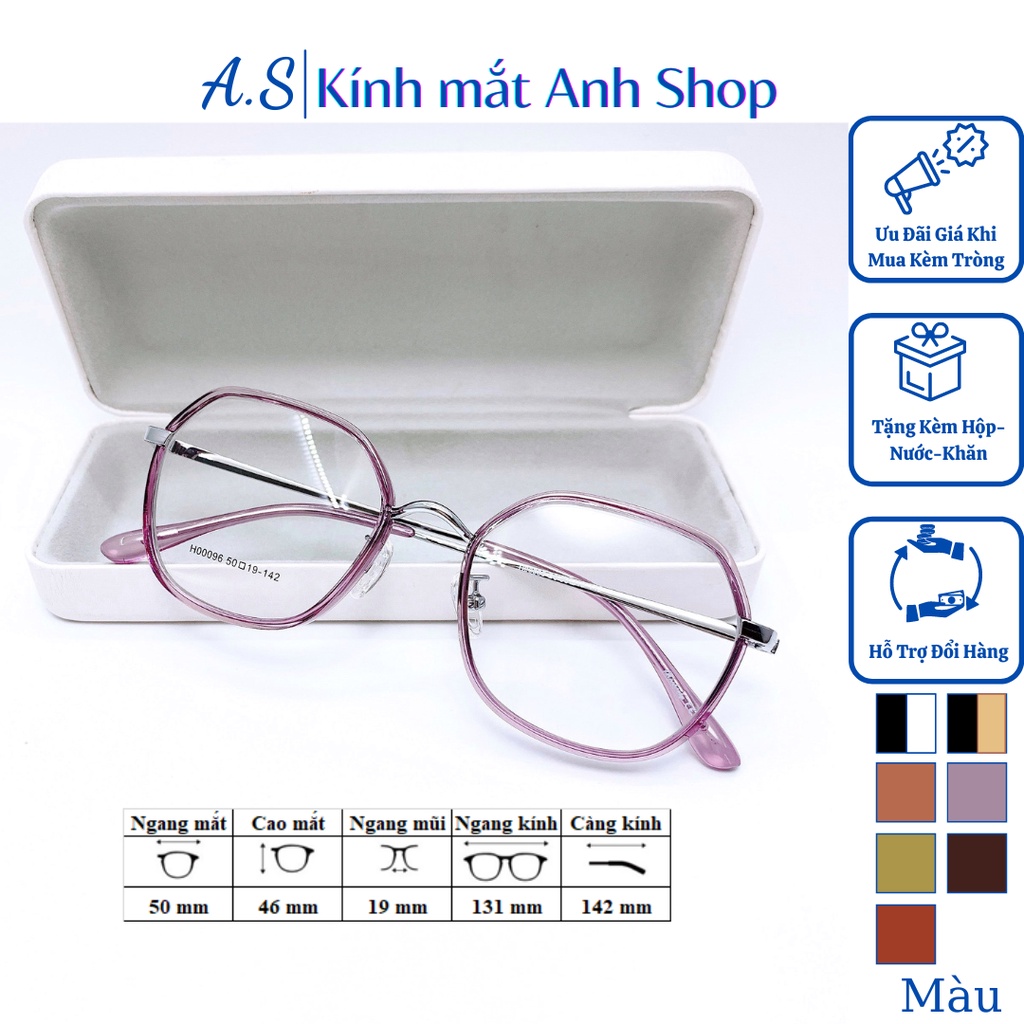 Kính lục giá nam nữ chất liệu kim loại thời trang cao cấp bền dày dặn 00096