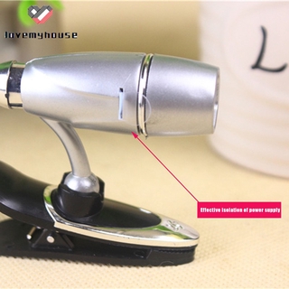 ☁ி☁ Clip on Book Reading LED Light Portable Small Table Lamp Adjustable Flashlight